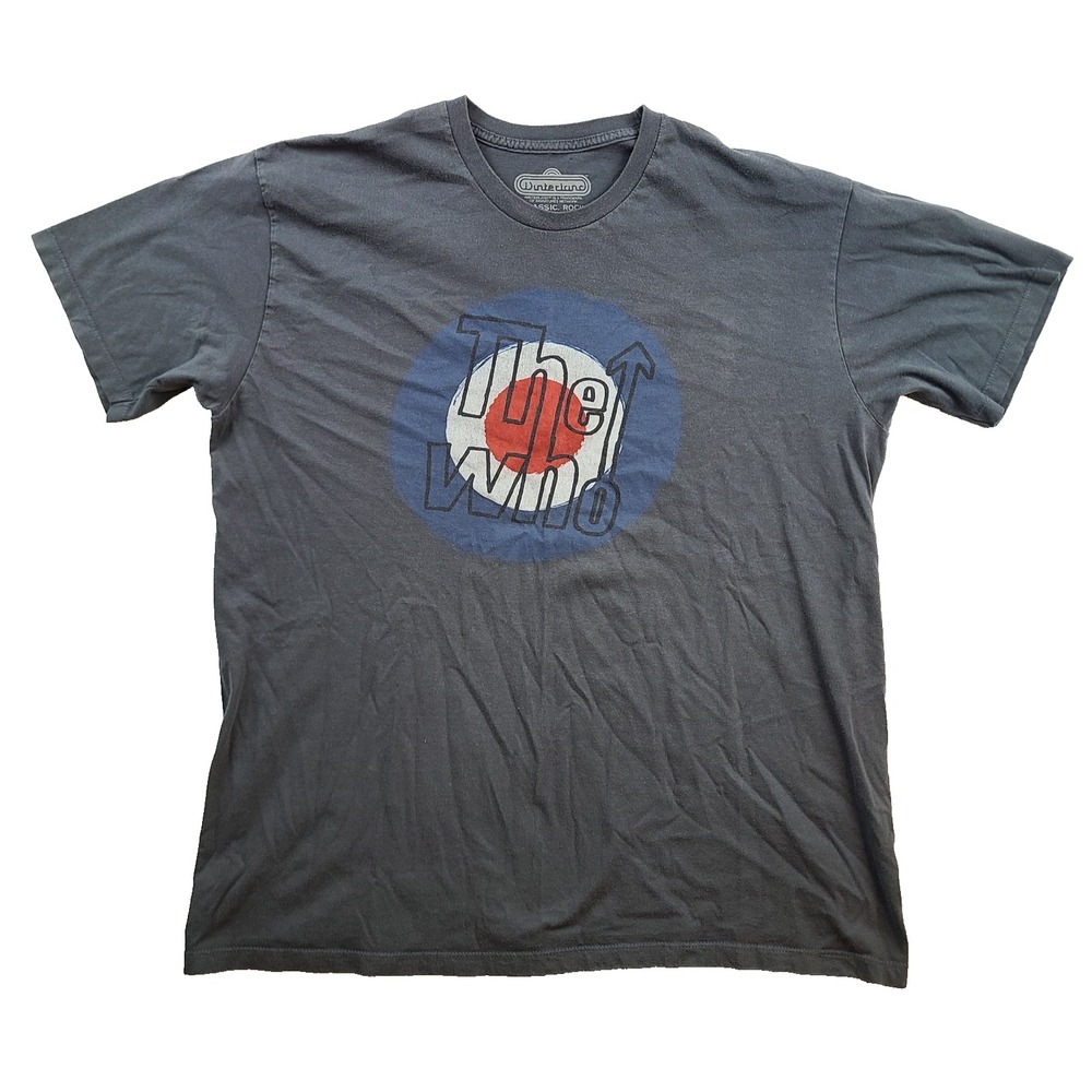 The Who Band T Shirt XL Gray Winterland Classic Rock Logo 100% Cotton Tee
